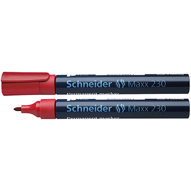 Schneider Permanentmarker Maxx 230  123002 Rundspitze 1-3mm rot