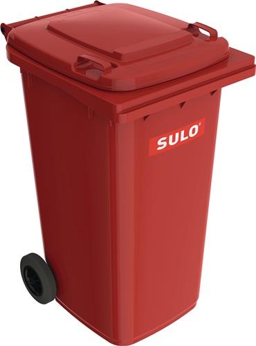 Müllgroßbehälter 240l HDPE rot fahrbar,n.EN 840 SULO || VE = 5 ST