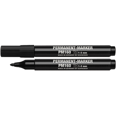 Schneider Permanentmarker Maxx 160 116001 Rundspitze 1-3mm schwarz