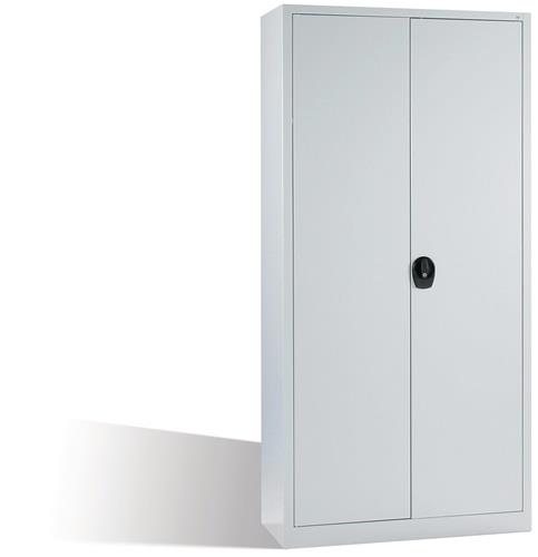 Flügeltürenschrank H1950xB930xT400mm lichtgrau,RAL 7035 4 BD C+P || VE = 1 ST