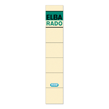 ELBA Ordneretikett 100420941 schmal/kurz sk chamois 10 St./Pack.