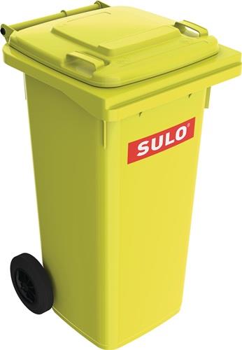 Müllgroßbehälter 120l HDPE gelb fahrbar,n.EN 840 SULO || VE = 5 ST