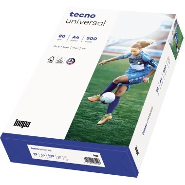 inapa tecno Kopierpapier Universal 2100011548 A4 80g 500Bl.