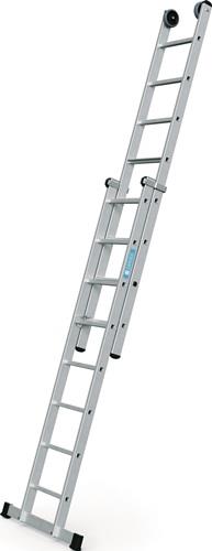 Schiebeleiter Everest Plus 2E Alu.Sprossen 2x8 H.b.4900mm Stufen-/Sprossen-Kombi || VE = 1 ST