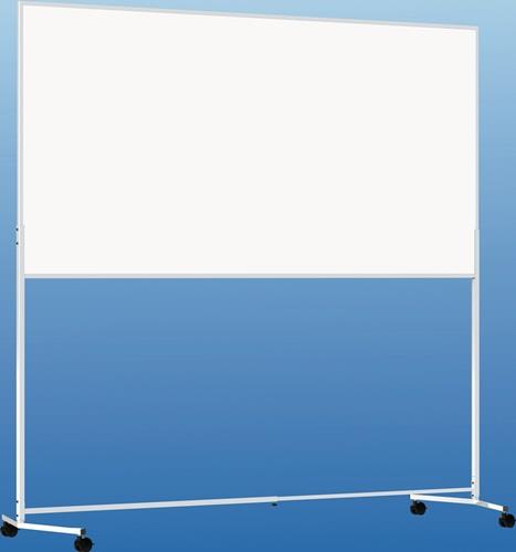 Whiteboard B1500xH1000mm fahrbar beids.magnethaftend || VE = 1 ST