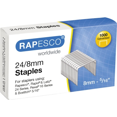 Rapesco Heftklammern 1456 24/8mm 1.000 St./Pack.