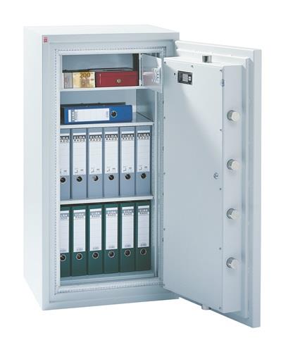 Wertsch.-Schrank H1380xB825xT700mm 361l 1 Tür,3 Fbd.lichtgrau || VE = 1 ST