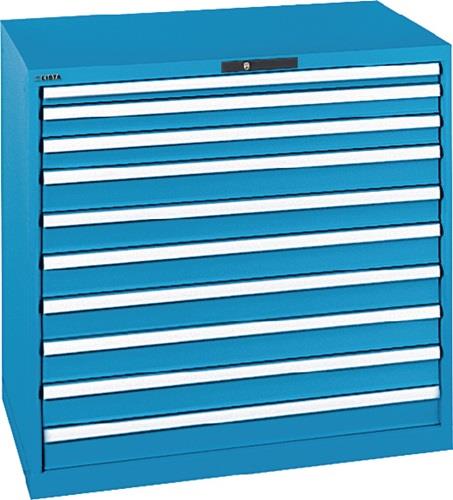 Schubladenschrank H1000xB1023xT725mm blau 1x50,2x75,7x100mmSchubl.Volla.KeyLock || VE = 1 ST