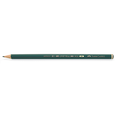 Faber-Castell Bleistift CASTELL 9000 119002 2B dunkelgrün