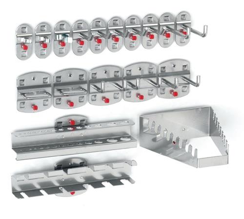 Werkzg.h.18-tlg.7 Haken/3 Doppelhaken/3 div.Hal.RASTERPLAN || VE = 1 ST