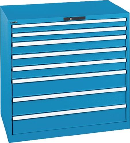 Schubladenschrank H1000xB1023xT725mm blau 2x75,3x100,3x150mmSchubl.Volla.CodeLoc || VE = 1 ST