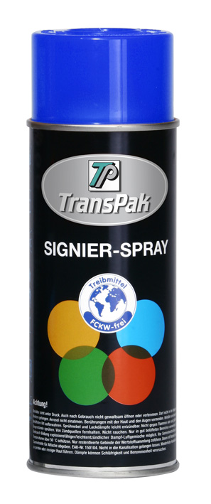 Signierspray, blau, Inhalt  400ml, RAL 5017 / Inhalt à VE = 2