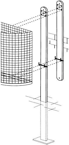 Befestigungsschiene f.Abfallkörbe STA || VE = 1 ST