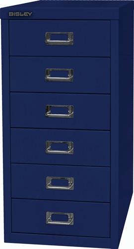 Schubladenschrank MultiDrawer™ H590xB279xT380mm oxfordblau 6 Schubl.BISLEY || VE = 1 ST