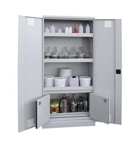 Chemikalien- u.Giftschrank H1950xB950xT500mm Flügeltüren 2 30 min.FS LACONT || VE = 1 ST