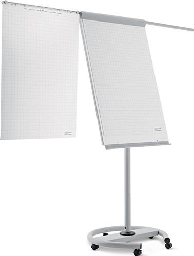 Flipchart Schreibfläche B680xH970mm weiß/lichtgrau fahrbar MAGNETOPLAN || VE = 1 ST