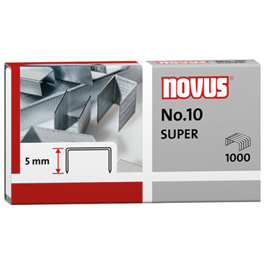 NOVUS Heftklammer No.10 040-0003 verzinkt 1.000 St./Pack.