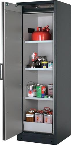 Sicherh.-Schrank Typ 90 H1953xB599xT615mm grau/blau Vollblechtüren TSA ASECOS || VE = 1 ST