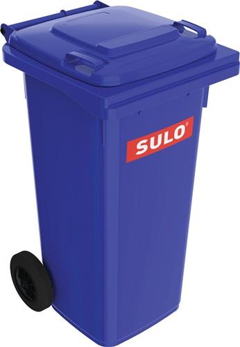 Müllgroßbehälter 120l HDPE blau fahrbar,n.EN 840 SULO || VE = 5 ST