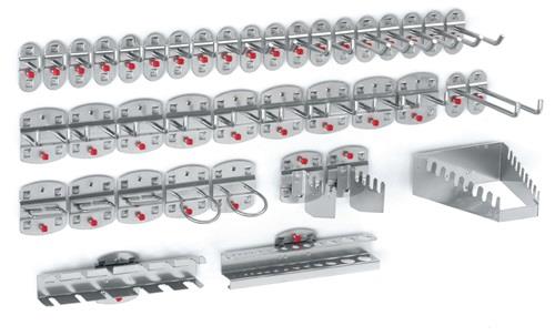 Werkzg.h.40-tlg.21 Haken/9 Doppelhaken/10 div.Hal.RASTERPLAN || VE = 1 ST