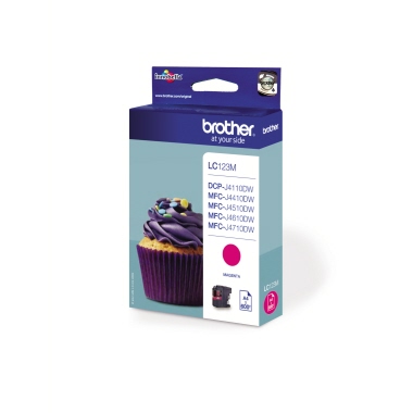 Brother Tintenpatrone LC123M 600Seiten magenta