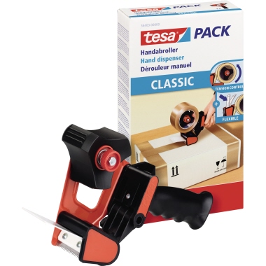 tesa Packbandabroller tesapack 56403-00000 schwarz/rot