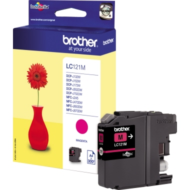 Brother Tintenpatrone LC121M 300Seiten magenta