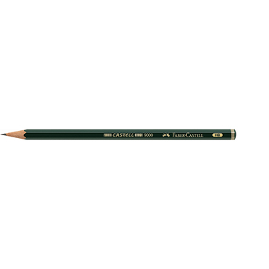 Faber-Castell Bleistift CASTELL 9000 119000 HB dunkelgrün