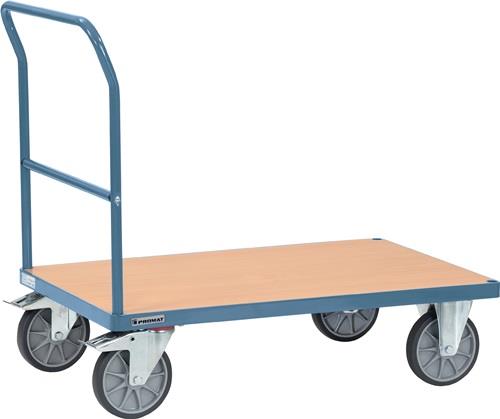 Plattformwagen Ladeflächen L1000xB700mm STA taubenblau Trgf.600kg PROMAT || VE = 1 ST