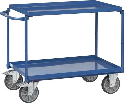 Tischwagen 4822 2 Stahlbl.L1000xB700mm 2 Wannen,700x1000mm brillantblau FETRA || VE = 1 ST