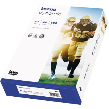 inapa tecno Kopierpapier Dynamic 2100011483 A4 80g 500 Bl./Pack.