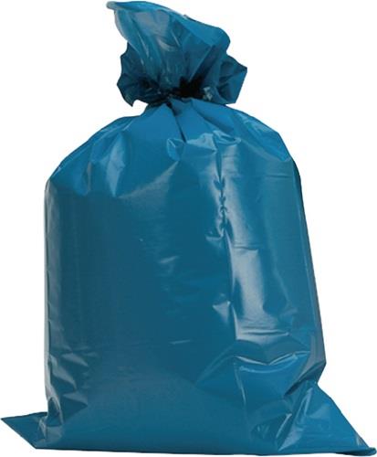 Kunststoffsack 120l LD-PE blau 60 µm B700xL1100mm 250St./Karton || VE = 1 KT