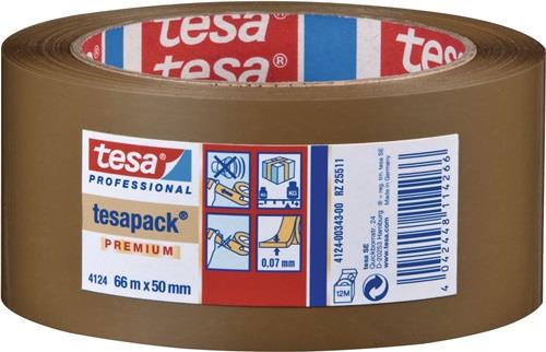 Verpackungsklebeband PVC tesapack® 4124 chamois L.66m B.50mm Rl.TESA || VE = 6 ST