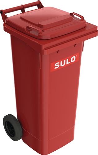 Müllgroßbehälter 80l HDPE rot fahrbar,n.EN 840 SULO || VE = 5 ST