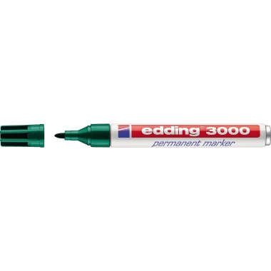 edding Permanentmarker 3000 4-3000004 1,5-3mm Rundspitze gn