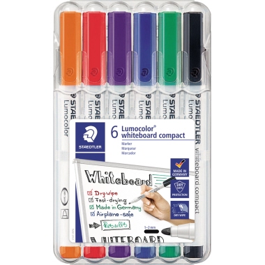 STAEDTLER Whiteboardmarker Lumocolor 341 WP6 sort. 6 St./Pack.