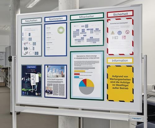 Magnetrahmen DIN A3 grau magnethaftend MAGNETOPLAN || VE = 1 KT