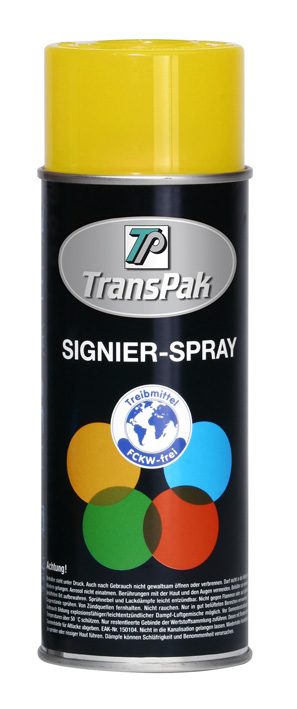 Signierspray, gelb, Inhalt  400ml, RAL 1023 / Inhalt à VE = 2