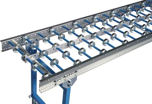 Leichtröllchenbahnen Gesamt-B.440mm Gerade 1m m.Stahlröllchen,verz.100mm || VE = 1 ST