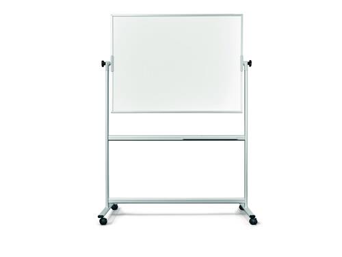 Whiteboard B1200xH900mm emailliert fahr-und drehb.magnethaft. m.Aluminiumrahmen || VE = 1 ST