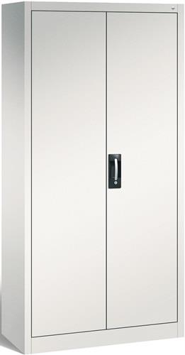 Garderobenschrank m.Hut-BD u.Kleiderstange H1950xB930xT400mm lichtgrau 2 Abt. || VE = 1 ST